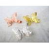 Generic Antique style gold, silver or rose gold butterfly alligator hair clip (set of (Primary color: Gold)