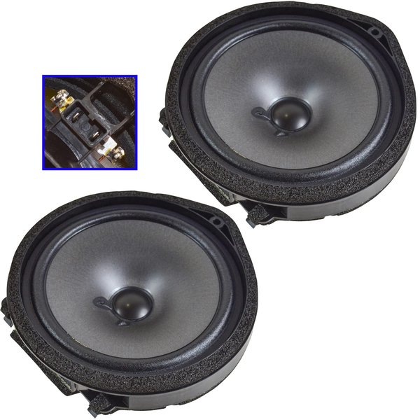 1A Auto Front Door Speaker Assembly Pair Driver & Passenger Set for Honda Civic