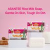 ASANTEE Rice Milk with Collagen and Honey - Luxurious Body Soap for Soft, Clear, and Radiant Skin - Scent Long-Lasting 125 g.