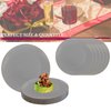 Disposable Plastic Plates with Rim Design, Organic Round Dinnerware Bulk Order for Wedding, Birthday & All Occasions (Gray with Gold, 10.25" Dinner Plates (120 Plates))