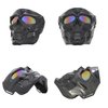 Skull Face Mask Full Face, Motorcycle Mask, Airsoft Mask, Tactical Mask, Paintball Mask for Men Women (Colourful Lenses)