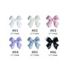 Colorful Bow-Knot Nail Charms 30 Pcs, 3D Cute Resin Bow-Knot Nail Art Charms with Mixed Colorful Designs Nail Accessories Resin Charms for Acrylic Nails DIY Nail Rhinestones