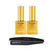 Apres Extend Gel 2-Pack with Curved Nail File and Nail Buffer - Gel-X Nail Care Set