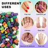 Difenni 100Pcs Nail Sanding Bands Sanding Bands for Nail Drill #180 Grit Sanding Bands and 3/32" Nail Drill Bits Mandrel for Acrylic Nails Nail Polishing Accessories and Manicure Tools（Color）
