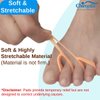 Chiroplax Hammer Toe Cushions Pads Temporary Straightener Corrector Overlapping Relief Separator Crest Splint, 4 Pack (Size Medium, Beige)