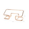 Leicraft Business Card Holder for Desk, Cute Metal Card Organizers and Office Desk Accessories for Men and Women (Rose gold)