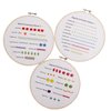 YSMNAIL Embroidery Kit for Beginners, 4 Set Embroidery Starter Kit for Adults with Embroidery Patterns Embroidery Hoops Instructions Embroidery Floss DIY Embroidery Kits Needlepoint Kits Hand Craft