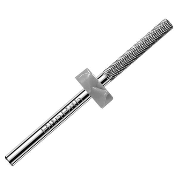 BITNBITH Nail Drill Bit Professional Safety Carbide Nature Nail Buffer Drill Bit 3/32” Cuticle Dead Skin Remover,Nail Prepare Bit Nail Bed File Manicure Two Way Rotate for Home Salon,3XF-Flat