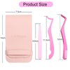 Lash Applicator Tool 3 Pcs Lash Cluster Applicator Tool Lash Tweezers for Eyelash Clusters False Eyelash Tool Applicator Eyelash Tweezers for Extensions Cluster Lash Tweezers Set