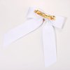 4th of July Accessories Hair Bows for Women Silky Satin White Hair Bows American Flag Star Bows Patriotic Hair Bow Clips USA Fourth Of July Hair Accessories Outfits Gifts Party Favors (White 2)