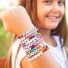 Lorfancy 12Pcs Kids Bracelets for Girls Letter Beads Bracelets Toddler Baby Cute Friendship Princess Stretchy Pretend Play Bracelet Costume Jewelry Accessories (A-12 pcs)