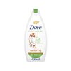 Dove Care by Nature Shower Gel, Coconut Oil & Almond Extract Body Wash, 5 Natural Ingredients, Gentle Cleansing, Protects Skin Microbiome 400 ml 13.5 oz