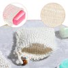 6 Pcs Soap Saver Bag Soap Bags For Soap Bars Sisal Soap Saver Bag Exfoliating Soap Pouch With Drawstring Bar Soap Bag With Wooden Bead For Foaming And Drying Quick Drying Holder In Shower