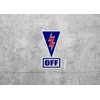 Pro-Graphx Master Safety Disconnect Switch Decal- Racing Kill Switch Sticker - SCCA, NHRA, NASA, and IMSA Compliant (25)