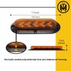 TMH (Pack of 2 6 Inch Oval ARROW Amber Light Turn Signal Tail Indicator Light 25 LED Sealed Marker Lights suitable for Truck Trailer Dump Truck Bus 12V DC