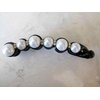 Slim pearl and crystal banana hair claw clamp clip
