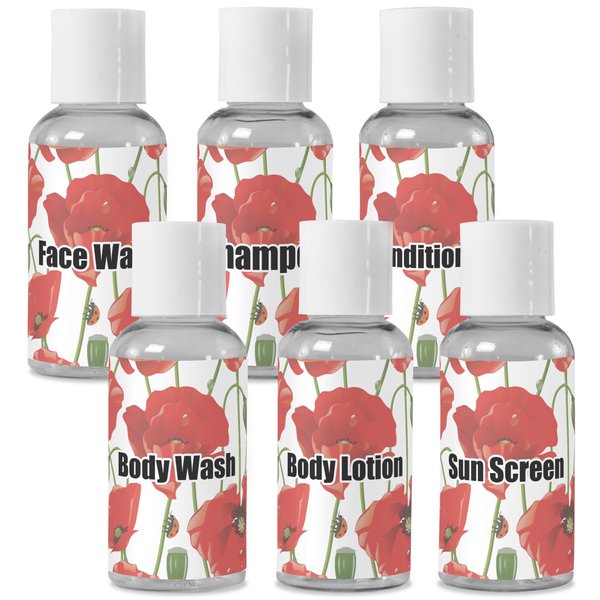 Personalized Poppies Travel Bottles