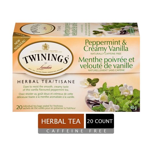 Twinings Tea Herbal Buttermint 20 Individual Tea Bags/Net Wt. 1.41oz.