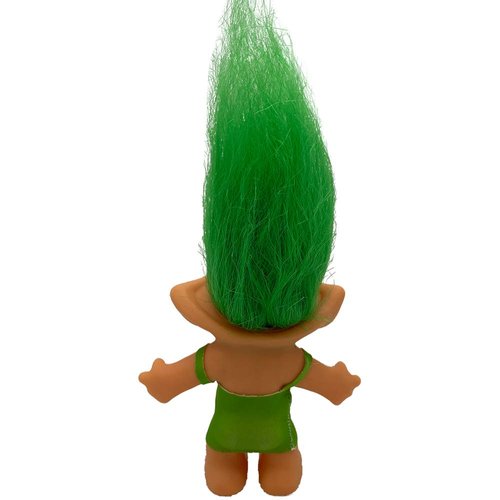 PVC Vintage Trolls Dolls Lucky Doll Action Figures Chromatic Adorable for Collections, School Project, Arts and Crafts, Party Favors (Green Diamond)