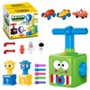 PZJDSR Power Balloon Car Toy,Balloon Launcher Toy with 12 PCS Balloons and Car Launcher,Balloon Toys for Kids Party Supplies Science Intelligence Education Toy for Kids Ages 3-12 (Green)