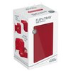Ultimate Guard Flip 'n' Tray 80+, Deck Case for 80 Double-Sleeved TCG Cards + Dice Tray, Red, Independent Magnetic Closure & Microfiber Inner Lining