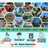 Mr. Mocks Single, Double, Triple Hammock, Light Weight Tree Straps, Aluminum Carabiners, Water Resistant Parachute Nylon, Easy Stuff Sack, Great Travel Camping Mock (Vintage TrackSuit, Double)