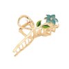 Metal Flower Hair Clips for Women Lily Hair Claw Clip Non Slip Hair Clamps Metal Lilys Hair Claws Clip for Women Girls Flower Metal Hair Claw Clips Lily Hair Barrettes Claw