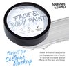 Face and Body Paint Cream - White, 18g Cake Tub - Pretend Costume and Dress Up Makeup by Splashes & Spills