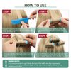 Small Size Hair Roller Includes 28 Plastic Smooth Hair Rollers 0.63 Inch/ 1.6 cm Hair Curlers with Steel Pintail Comb for Short Hair Long Hair Hairdressing Styling Tools, Blue