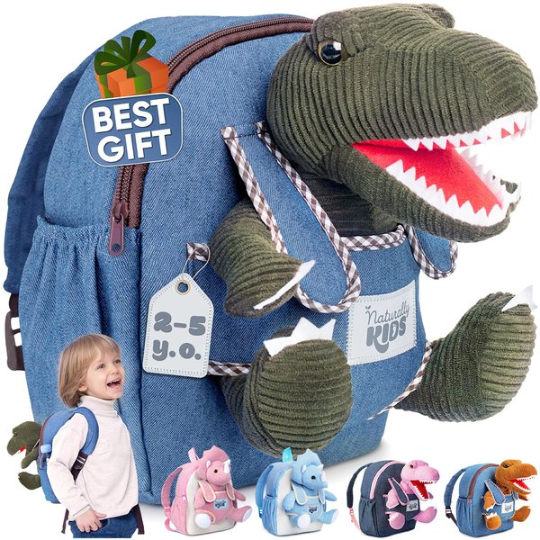 Dinosaur Backpack, Dinosaur Toys for Kids 3-5, Dinosaur Toys for Kids 2-4, 2 Year Old Boy Birthday Gift