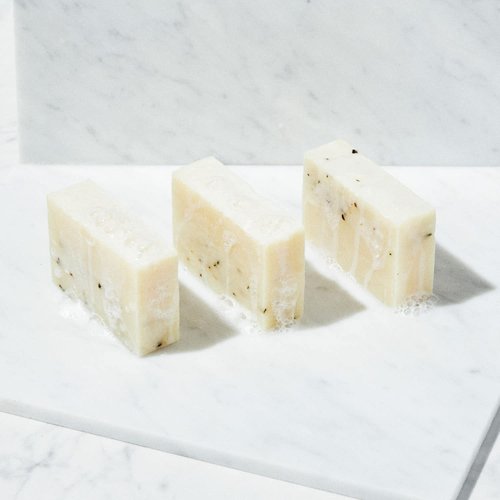 Brickell Men's Mint Soap Scrub Bar for Men (3 Pack), Natural and Organic Exfoliating Bar Soap Handmade with Tea Tree, Coconut and Peppermint Leaf Scent, 5 Ounce Bar (3 Pack)