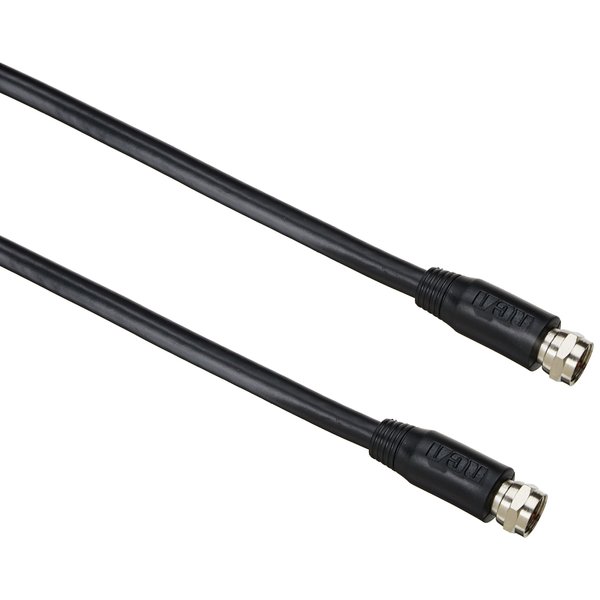 RCA VHB-655X Black 50' Coaxial Cable with RG6 Connectors
