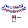 Birthday Banner Baseball Happy Birthday Red Blue Banners Boy Party Decorations Sport Themed Party Baseball Birthday Supplies for Man Women