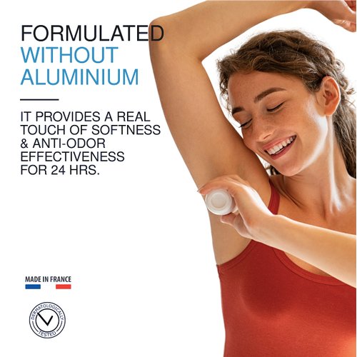 URIAGE Aluminum-Free Deodorant 24hr 1.7 fl.oz. | Gentle Roll-On Protection for Excessive Armpit Sweat | Men and Women | Combats Odor and Provides a Fresh, Clean Feeling for 24hr