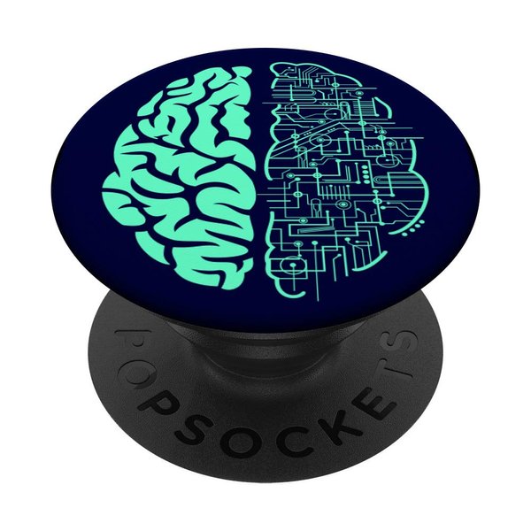 Fuzewear Line Art Brain PopSockets Stand for Smartphones and Tablets