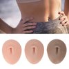 3pcs Silicone Navel Model, 3D Simulation Belly Button Model for Piercing Practice, Fake Soft Silicone Belly Model for Jewelry Studs Display Acupuncture Teaching