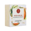 AATMANA Musk Melon Handmade Natural Bar Soap for Men & Women, Moisturizing Body & Face Soap, 7.9 Oz Soap Bars (3 Soap Set)