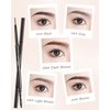 LYSdefeu Eyebrow Pencil - 4 Pcs Professional Micro Brow Pencil Kit with Brow Razor, Longwear Waterproof Eyebrow Makeup with Dual Ends, Ultra-Fine Mechanical Pencil for Women Eye Makeup – 01 Black