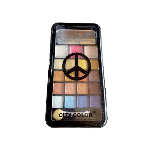 City Color Makeup Kit, 16 Eyeshadow + 3 Lipgloss, Multicolor Mix