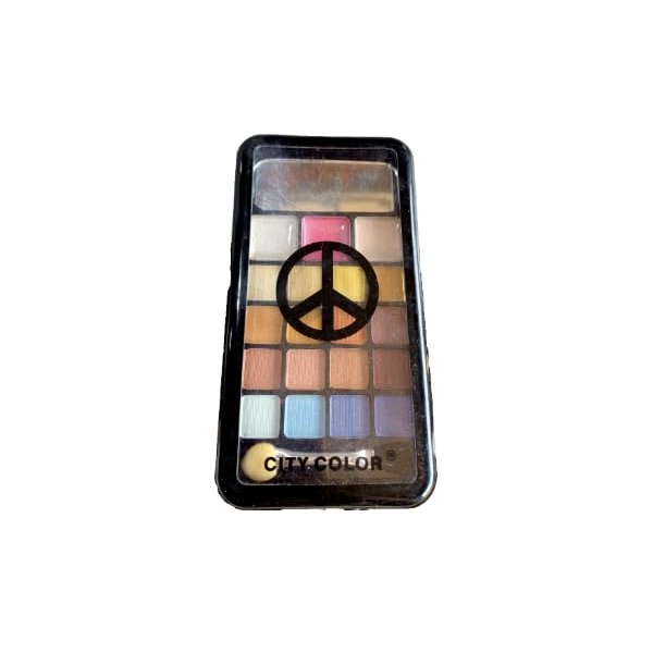 City Color Makeup Kit, 16 Eyeshadow + 3 Lipgloss, Multicolor Mix