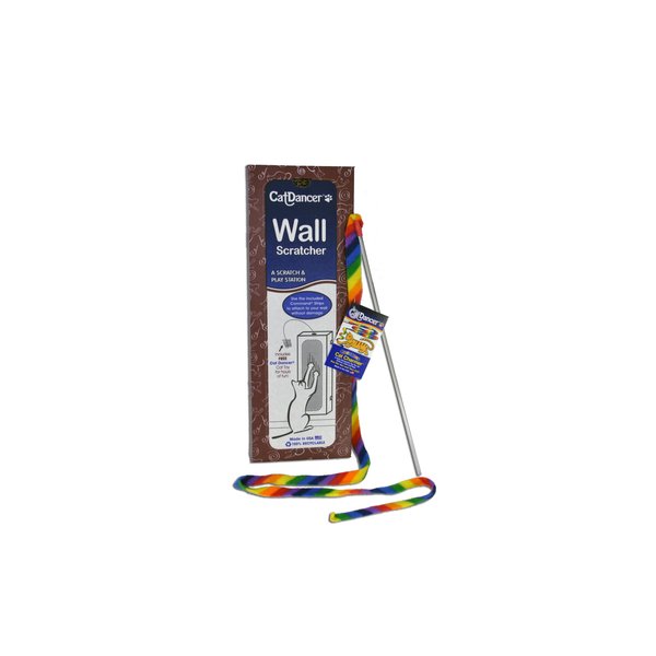 Cat Dancer Wall Scratcher Rainbow Cat Charmer Cat Toy Combo Pack Fun and Durable Great for Exercise and Entertainment (Pack of 2)