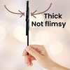 Funny 35th Birthday Cake Topper – 34+ Middle Finger Design, Hilarious Birthday Decoration, Sparkly, Built-In Stick, Thick & Sturdy, Mess-Free & Reusable Cake Topper (35, Black)