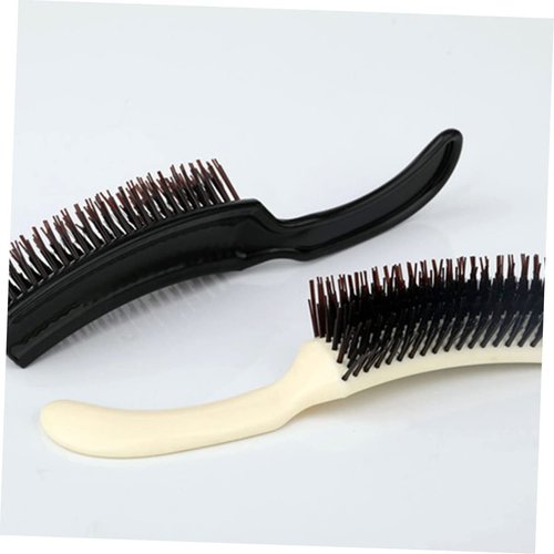 Beavorty 2pcs Hair Teasing Comb Black Handles Haircutting Comb Handle Hair Comb Scalp Comb Woman Hair Comb Evening Makeup Comb Plastic Curly Hair Comb Dedicated Curling Comb Brush