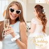 Bridal Shower Gifts for Women Bride To Be Gift Set Bride Hair Clip Claw Clip Accessories Bride Hair Scrunchie Bride Sunglasses Bachelorette Party Wedding Gifts