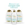 OGX Quenching + Coconut Curls Curl-Defining Conditioner, Nourishing Curly Hair Conditioner with Coconut /Citrus Oil & Honey, Paraben-Free with Sulfate-Free Surfactants, 13oz
