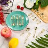 Gold Plastic Silverware Set, Plastic Gold Cutlery Utensils 4 Inch Tasting Gold Mini Forks and Spoons for Ice Cream Sample Desserts Sampling Pudding Appetizers Cocktails Party Bulk (240 Pcs)