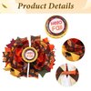 Fall Bow Hair Clip for Girls, Hello Fall Hair Bow Barrette Multi Layer Orange Maple Leaf Big Bow Hairclips Hairpins, Autumn Fall Thanksgiving Halloween Hair Accessories Party Favors for Girls Women