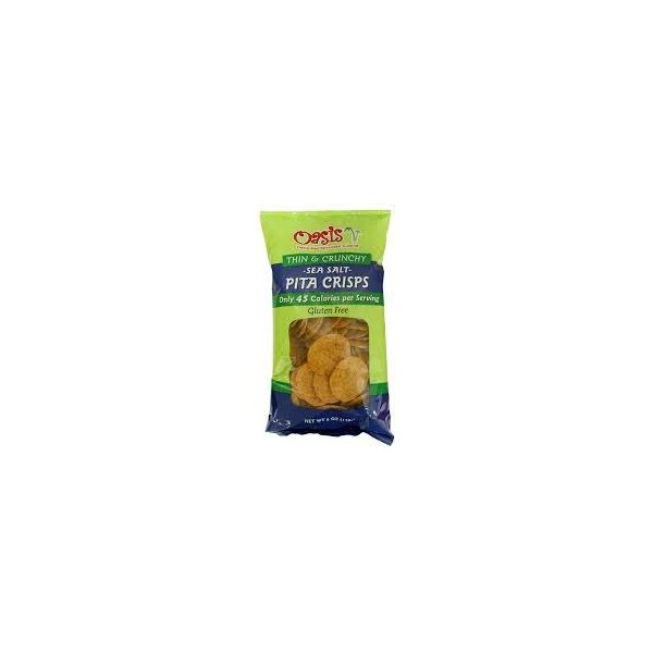 Oasis Pita Crisps Sea Salt Gluten Free 6oz bags x 6 pack (36-oz total)
