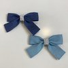 Blue Denim Hair Bow Clips for Women Girls Fashion Pearl Bowknot Alligator Barrette Hairpins Handmade Fall Winter Outfits Decor Accessories Xmas Gift Set 2 pcs