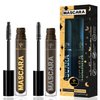 7C SEVENCROWN Brown Mascara Volume and Length Waterproof Set | Vegan & Cruelty-Free | Holiday Gift for Beauty Lovers